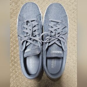 Adidas Silver Athletic Shoes